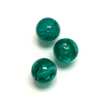 Plastic Flawed Bead - Round 12MM FLAWED EMERALD