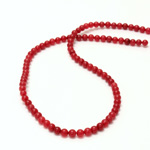 Gemstone Bead - Smooth Round 04MM DOLOMITE DYED RED