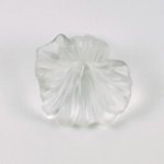 Plastic Flower Pendant with Side-Drilled Hole - 33MM SATIN CRYSTAL