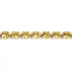 Preciosa MAXIMA Crystal Rhinestone Cup Chain - PP14 (SS6.5) LT TOPAZ-RAW