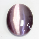 Fiber-Optic Cabochon - Oval 40x30MM CAT'S EYE LT PURPLE