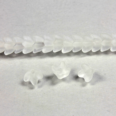Czech Pressed Glass Bead - Cap 06MM MATTE CRYSTAL