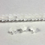 Czech Pressed Glass Bead - Cap 06MM MATTE CRYSTAL