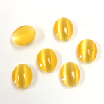 Fiber-Optic Cabochon - Oval 09.5x7.5MM CAT'S EYE SUN