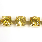 Preciosa MAXIMA Crystal Rhinestone Cup Chain - SS29 LT TOPAZ-RAW