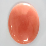Gemstone Cabochon - Oval 40x30MM DOLOMITE DYED CORAL