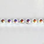 Plastic Rhinestone Banding 1 Row PP17 (SS8) CRYSTAL AB- WHITE