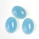 Gemstone Flat Back Cabochon - Oval 18x13MM QUARTZ DYED #136 AMAZONITE