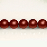 Czech Glass Pearl Bead - Round 04MM MATTE RUST 85324