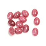 Gemstone Cabochon - Oval 08x6MM RHODONITE