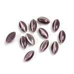 Fiber-Optic Cabochon - Navette 08x4MM CAT'S EYE PURPLE