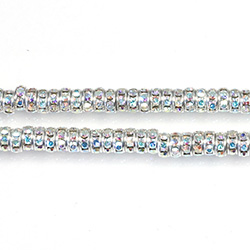 Preciosa MAXIMA Rhinestone Rondelle - Round 05MM CRYSTAL AB-SILVER