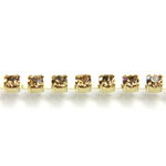 Preciosa Crystal Rhinestone Cup Chain - PP14 (SS6.5) LT COLORADO TOPAZ-RAW