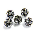 Czech Crystal Rhinestone Ball - 08MM CRYSTAL-BLK