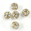 Czech Crystal Rhinestone Ball - 08MM CRYSTAL-RAW