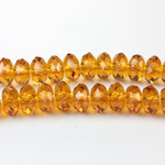 Chinese Cut Crystal Bead - Rondelle 04x6MM TOPAZ