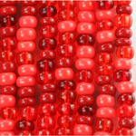Preciosa Czech Glass Seed Bead - Round 6/0 MIXED RED Color