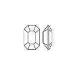 Swarovski Crystal Point Back Fancy Stone - Cushion Octagon 5x3MM OLIVINE