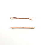 Metal Bobby Pin Flat 39MM Copper Coated Steel
