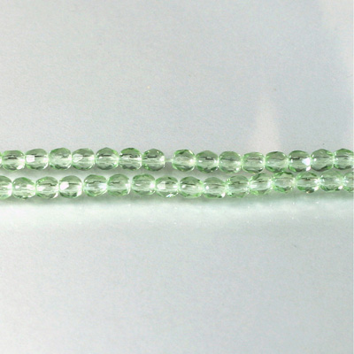 Czech Glass Fire Polish Bead - Round 03MM PERIDOT