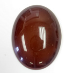 Italian Plastic Flat Back Cabochon - Oval 40x30MM BLOOD NUVOLATO (4790)