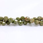 Gemstone Bead - Faceted Round 08MM EPIDOTE