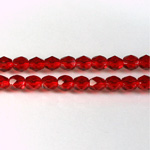 Czech Glass Fire Polish Bead - Round 05MM RUBY