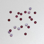 Glass Medium Dome Cabochon Pearl Spray Finish - Round 03MM GARNET