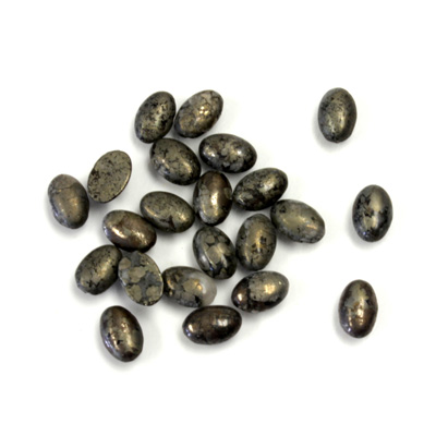 Gemstone Cabochon - Oval 06x4MM PYRITE