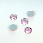 Plastic Flat Back Foiled Rose Cut Rhinestone - Round 09MM ROSE