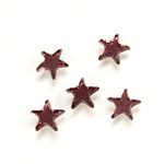 German Glass Flat Back Foiled Mirror - Star 6MM AMETHYST