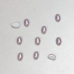 Glass Medium Dome Cabochon Pearl Spray Finish - Oval 06x4MM LAVENDER