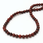 Gemstone Bead - Smooth Round 06MM BRECIATED JASPER