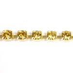 Preciosa MAXIMA Crystal Rhinestone Cup Chain - PP24 (SS12) LT TOPAZ-RAW