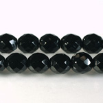 Czech Glass Fire Polish Bead - Round 10MM JET