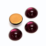 Glass Medium Dome Foiled Cabochon - Round 13MM AMETHYST