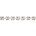 Preciosa MAXIMA Crystal Rhinestone Cup Chain - PP14 (SS6.5) CRYSTAL-ROSE GOLD