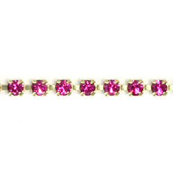 Preciosa MAXIMA Crystal Rhinestone Cup Chain - PP14 FUCHSIA-RAW
