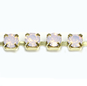 Preciosa MAXIMA Crystal Rhinestone Cup Chain - SS16 OPAL ROSE-RAW