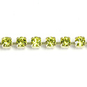 Preciosa MAXIMA Crystal Rhinestone Cup Chain - PP18 (SS8.5) CITRINE-RAW