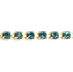 Preciosa MAXIMA Crystal Rhinestone Cup Chain - PP18 (SS8.5) INDICOLITE-RAW