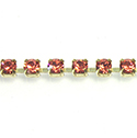 Preciosa MAXIMA Crystal Rhinestone Cup Chain - PP18 (SS8.5) PADPARADSCHA-RAW