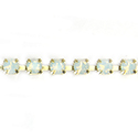 Preciosa MAXIMA Crystal Rhinestone Cup Chain - PP18 (SS8.5) WHITE OPAL-RAW