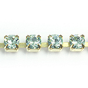 Preciosa MAXIMA Crystal Rhinestone Cup Chain - SS18 CHRYSOLITE-RAW