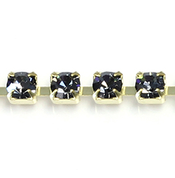 Preciosa MAXIMA Crystal Rhinestone Cup Chain - SS18 CRYSTAL NITEFALL-RAW