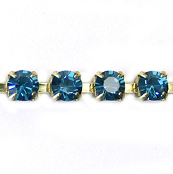 Preciosa MAXIMA Crystal Rhinestone Cup Chain - SS18 INDICOLITE-RAW