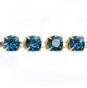 Preciosa MAXIMA Crystal Rhinestone Cup Chain - SS18 INDICOLITE-RAW