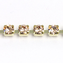 Preciosa MAXIMA Crystal Rhinestone Cup Chain - SS18 LT PEACH-RAW