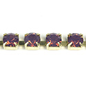 Preciosa MAXIMA Crystal Rhinestone Cup Chain - SS19 AMETHYST OPAL-RAW