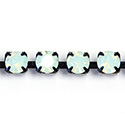 Preciosa MAXIMA Crystal Rhinestone Cup Chain - SS19 CHRYSOLITE OPAL-BLACK